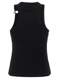 JEAN PAUL GAULTIER - JEAN PAUL GAULTIER - ’Black Piercing’ tank top - Women’s Tops
