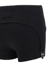 JEAN PAUL GAULTIER - JEAN PAUL GAULTIER - ’The Black Garter’ shorts - Women’s Bottoms