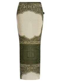 JEAN PAUL GAULTIER - JEAN PAUL GAULTIER - ’Re-edition - The Green Cartouche’ skirt - Women’s Bottoms