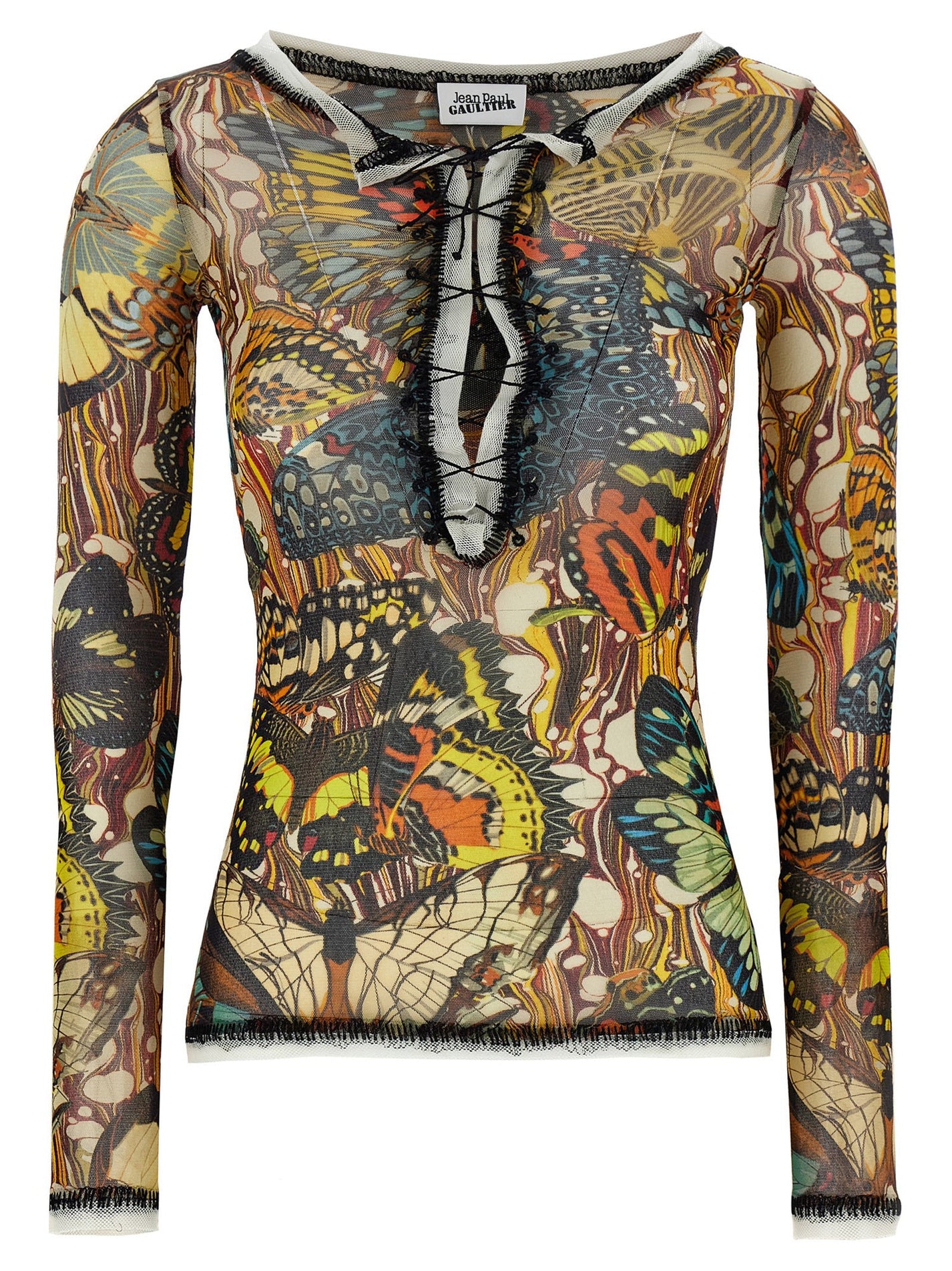JEAN PAUL GAULTIER - JEAN PAUL GAULTIER - ’Re-edition - The Yellow Butterfly’ cardigan - Women’s Knitwear