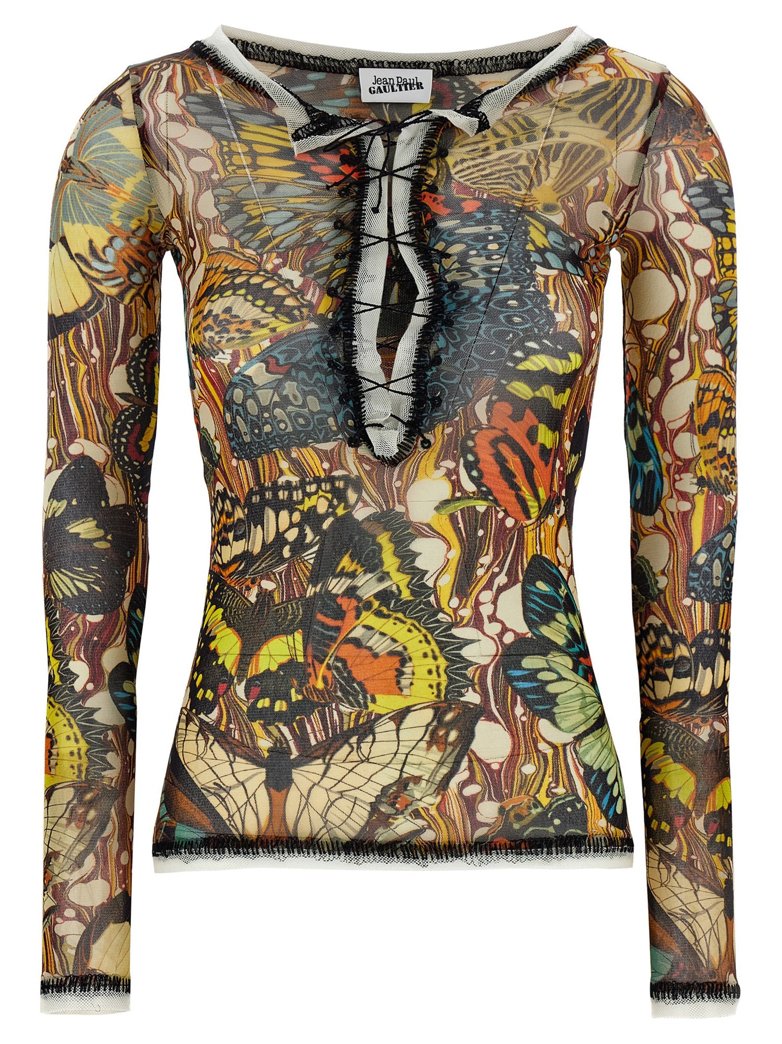 JEAN PAUL GAULTIER - JEAN PAUL GAULTIER - ’Re-edition - The Yellow Butterfly’ cardigan - Women’s Knitwear