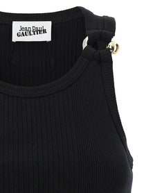 JEAN PAUL GAULTIER - JEAN PAUL GAULTIER - ’Black Piercing’ tank top - Women’s Tops