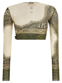 JEAN PAUL GAULTIER - JEAN PAUL GAULTIER - ’Re-edition - The Green Cartouche’ top - Women’s Tops