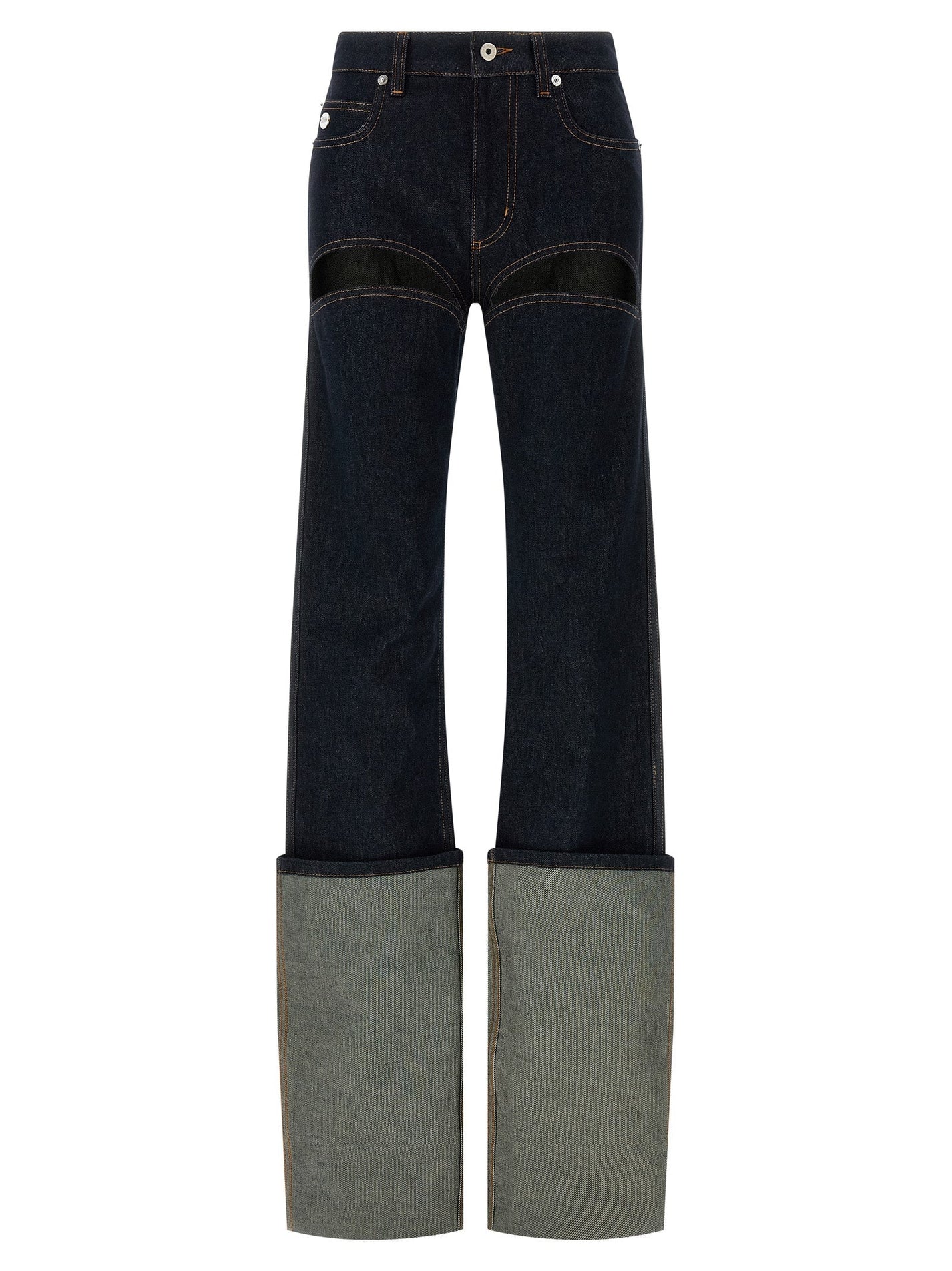 JEAN PAUL GAULTIER - JEAN PAUL GAULTIER - ’Denim Pants With Cuts On Front’ jeans - Women’s Bottoms