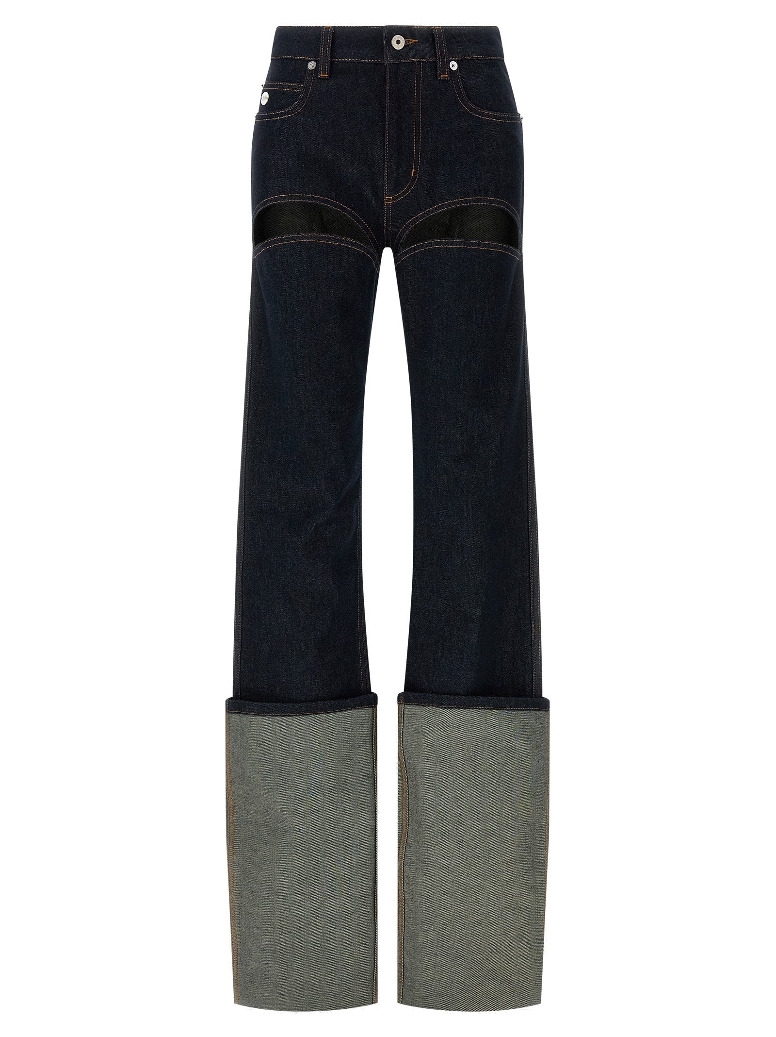 JEAN PAUL GAULTIER - JEAN PAUL GAULTIER - ’Denim Pants With Cuts On Front’ jeans - Women’s Bottoms