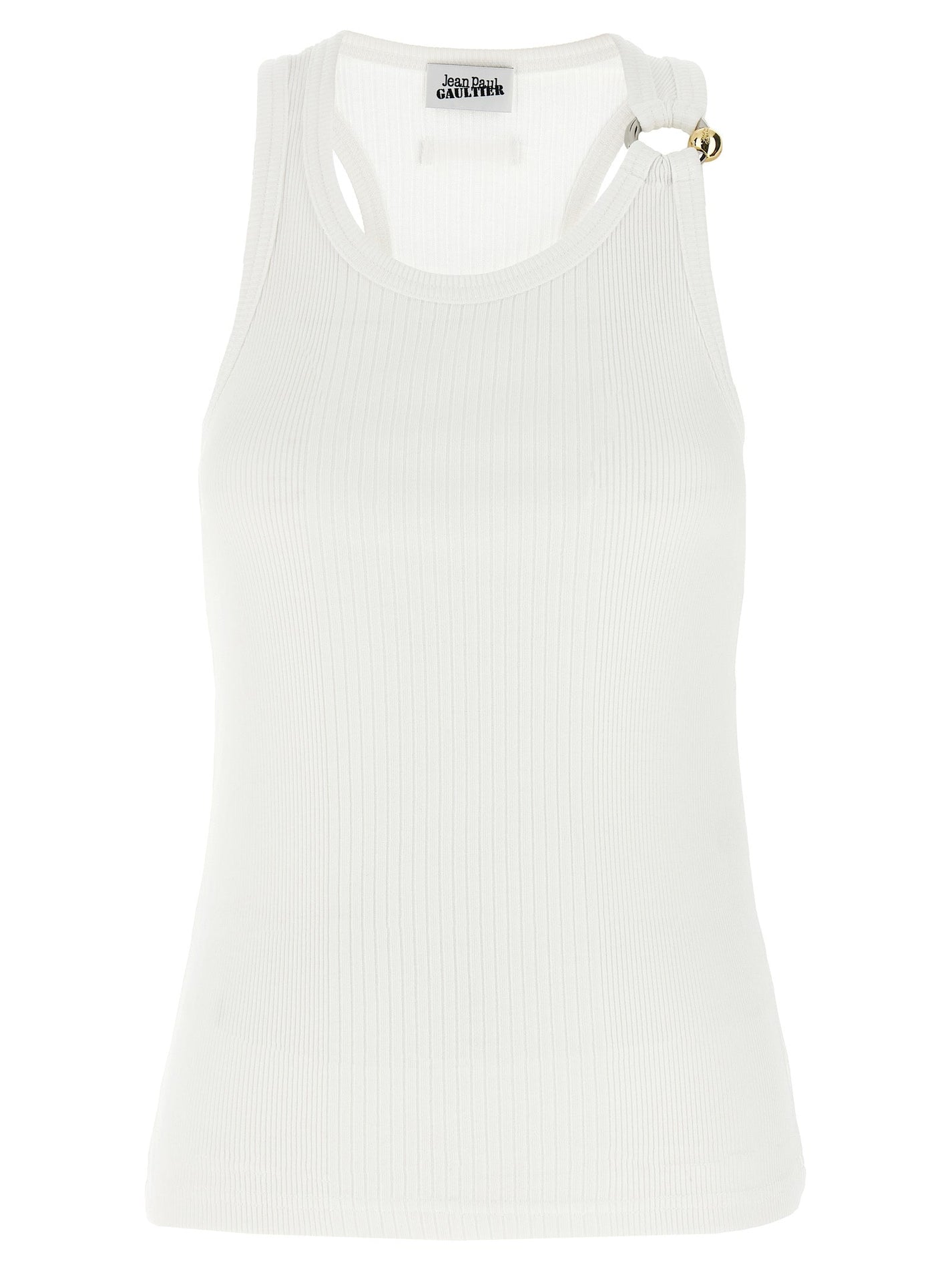 JEAN PAUL GAULTIER - JEAN PAUL GAULTIER - ’Black Piercing’ tank top - Woman,Clothing,Tops,Casual tops