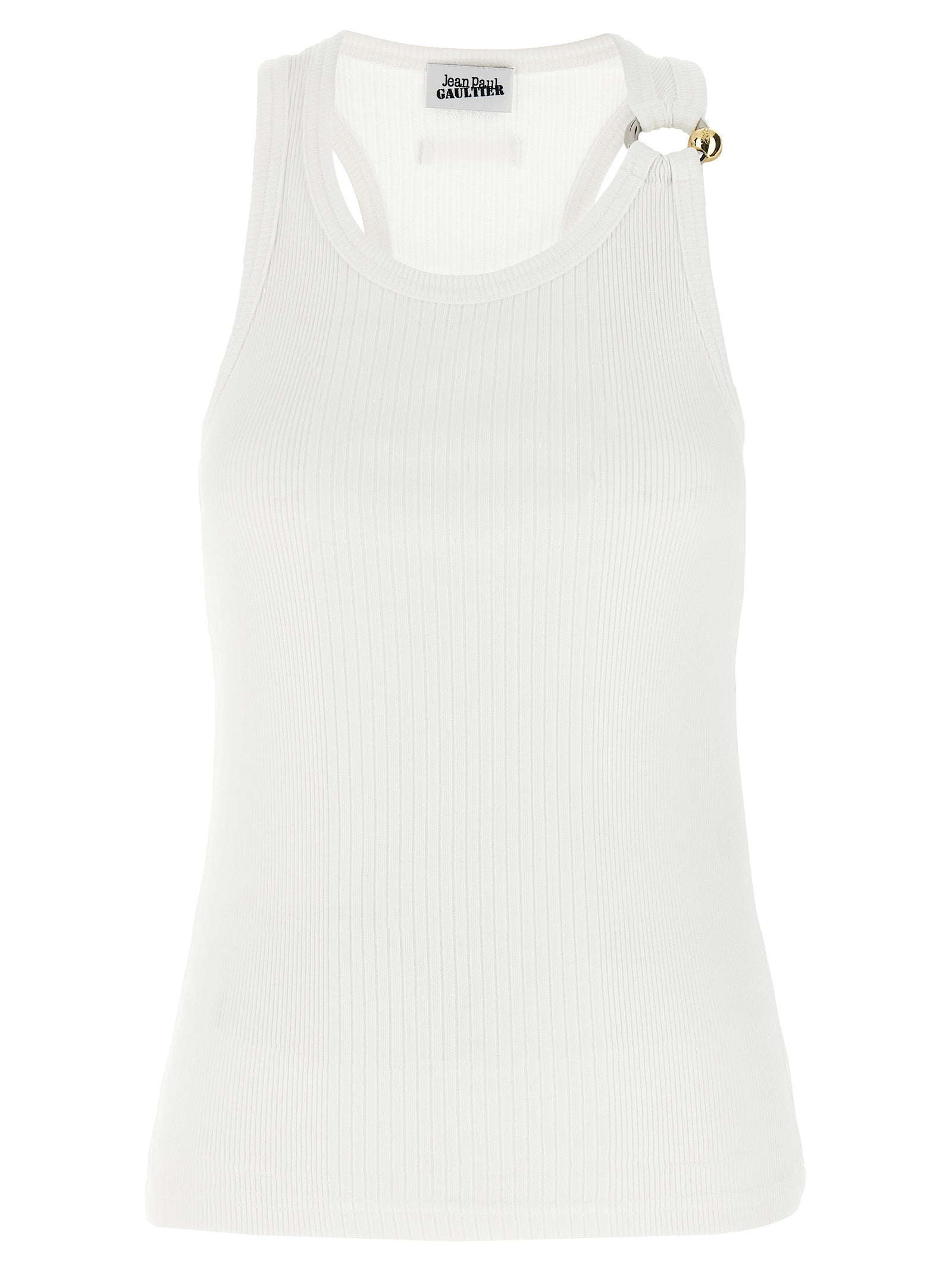 JEAN PAUL GAULTIER - JEAN PAUL GAULTIER - ’Black Piercing’ tank top - Woman,Clothing,Tops,Casual tops