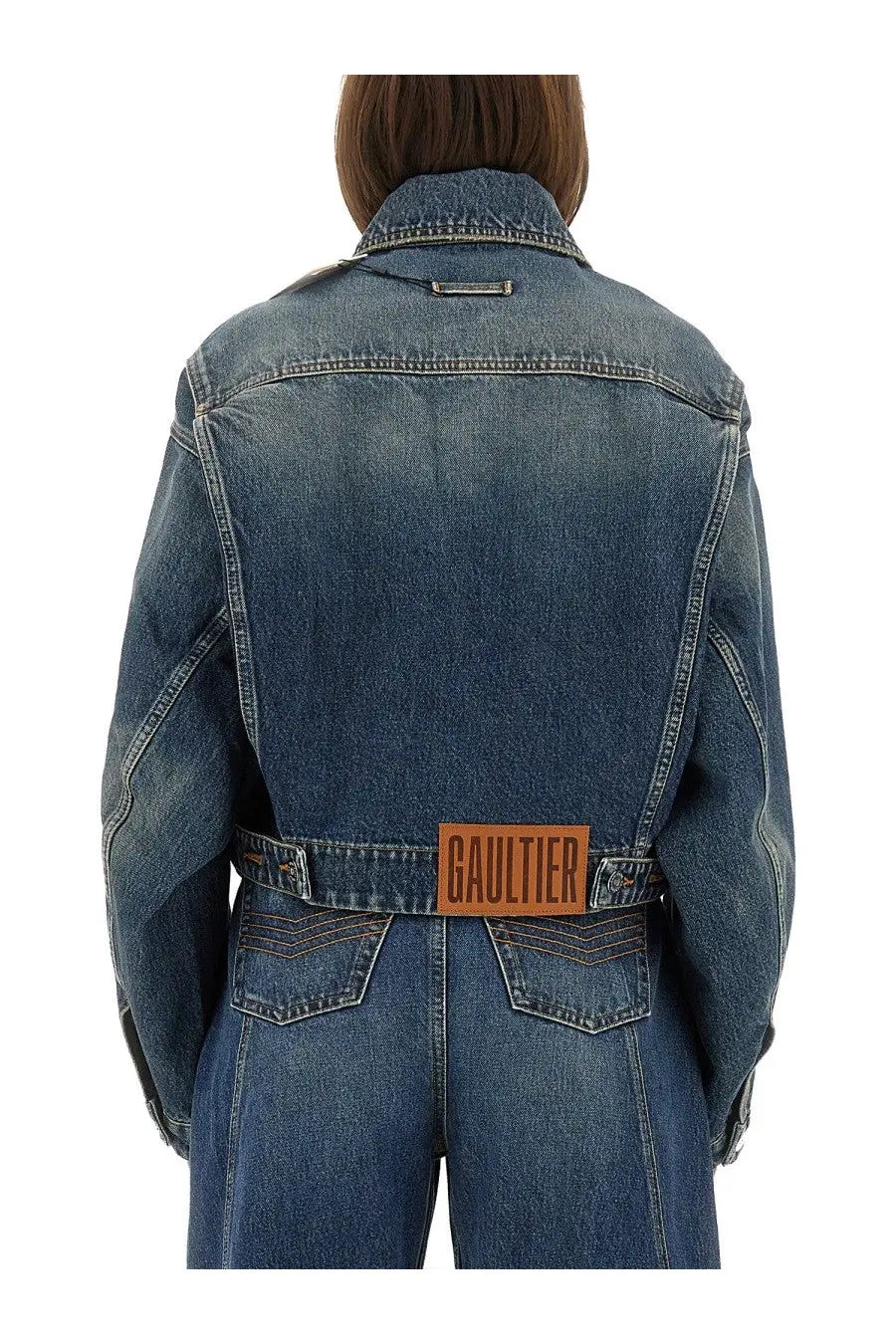 Jean Paul Gaultier Women's Denim Jacket Blue, view 3