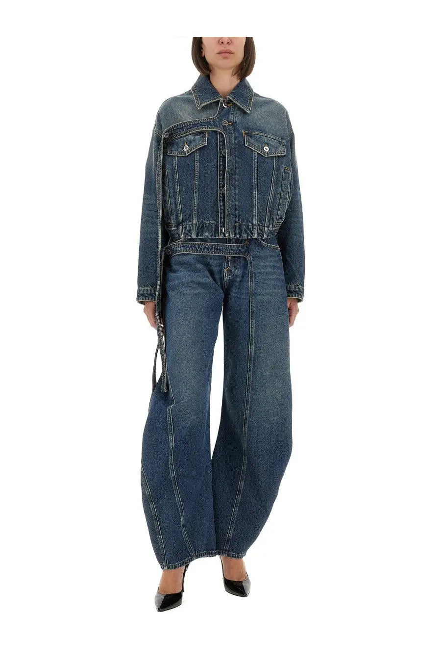 Jean Paul Gaultier Women's Denim Jacket Blue, view 2