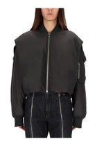 Jean Paul Gaultier Women's The Hooded Bomber Jacket Grey