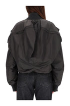 Jean Paul Gaultier Women's The Hooded Bomber Jacket Grey, view 3