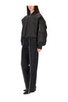 Jean Paul Gaultier Women's The Hooded Bomber Jacket Grey, view 2