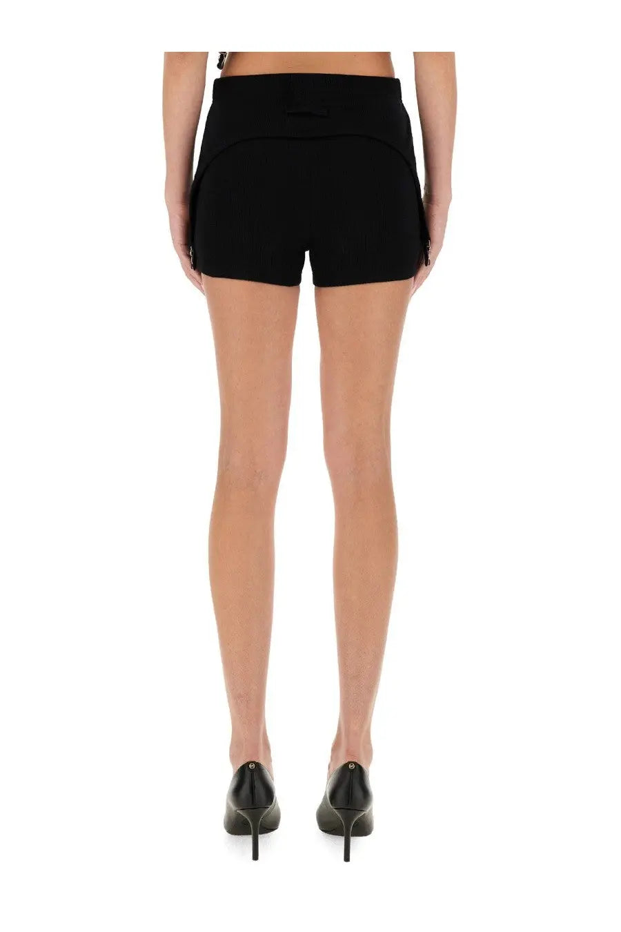 Jean Paul Gaultier Women's Mini Shorts the Garter Black, view 3