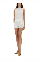Jean Paul Gaultier Women's Mini Shorts the Garter White, view 2