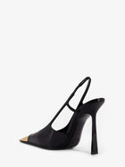 Saint Laurent Women's Jeanne Leather Pumps Black, view 3