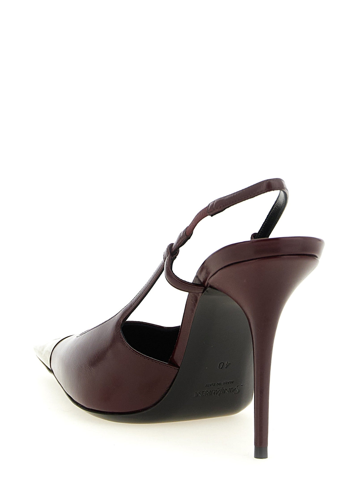 Saint Laurent Jeanne Slingback Red
