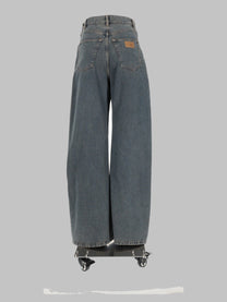 MM6 Maison Margiela Women's Jeans Tasche in Denim Di Cotone Blue