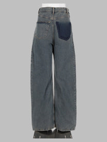 MM6 Maison Margiela Women's Jeans Tasche in Denim Di Cotone Blue