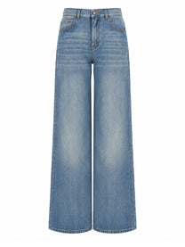 Chloé Women's Jeans Gamba Ampia Vita Alta in Denim Blue