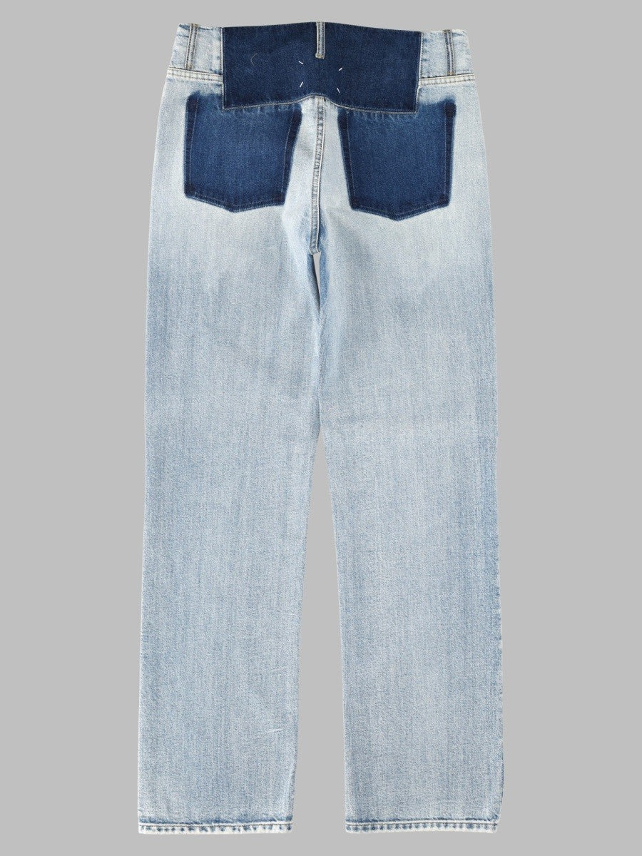 Maison Margiela Men's Jeans Gamba Dritta in Denim Blue