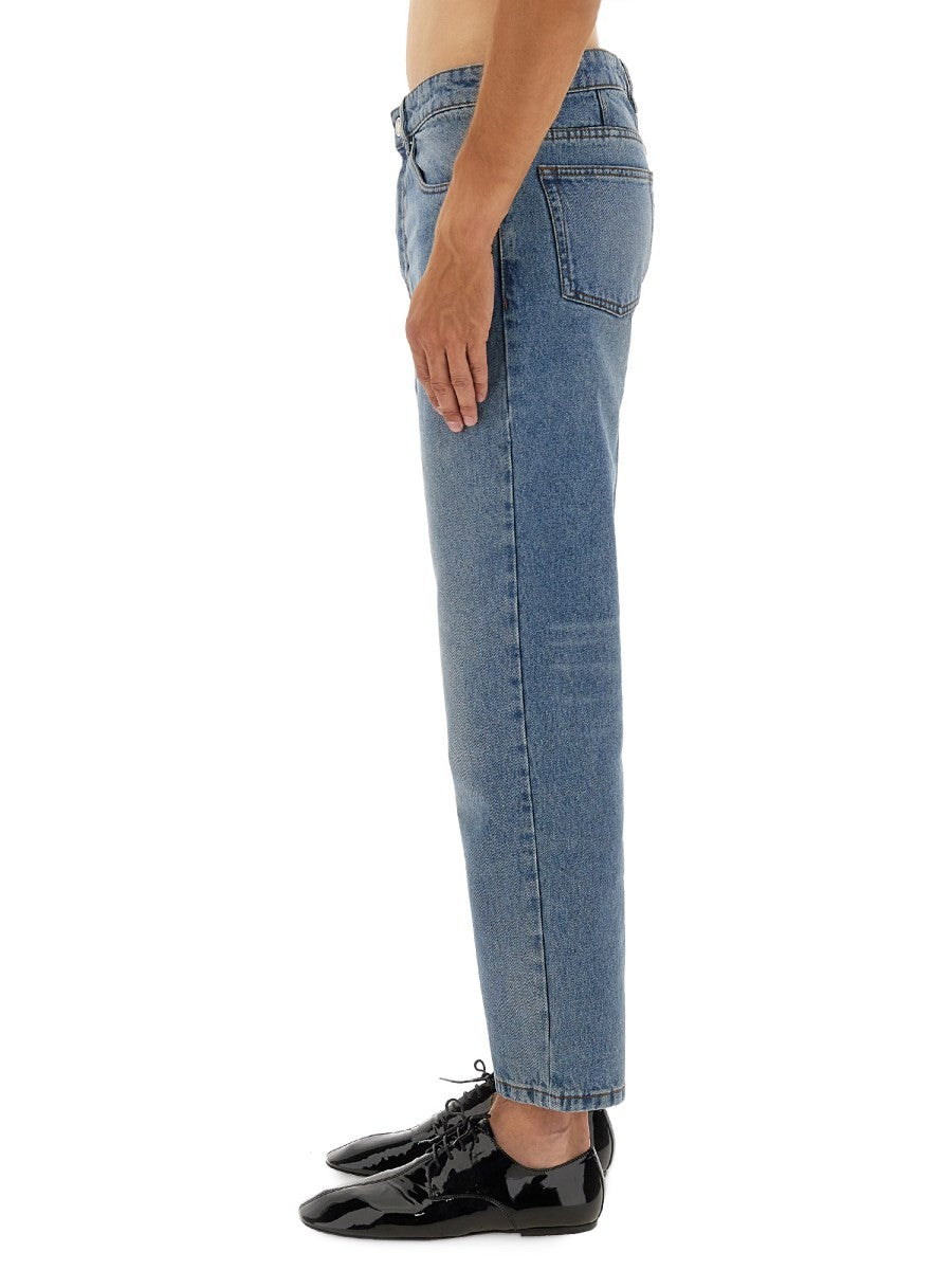 Ami Paris Men's Jeans Aderenti Blue