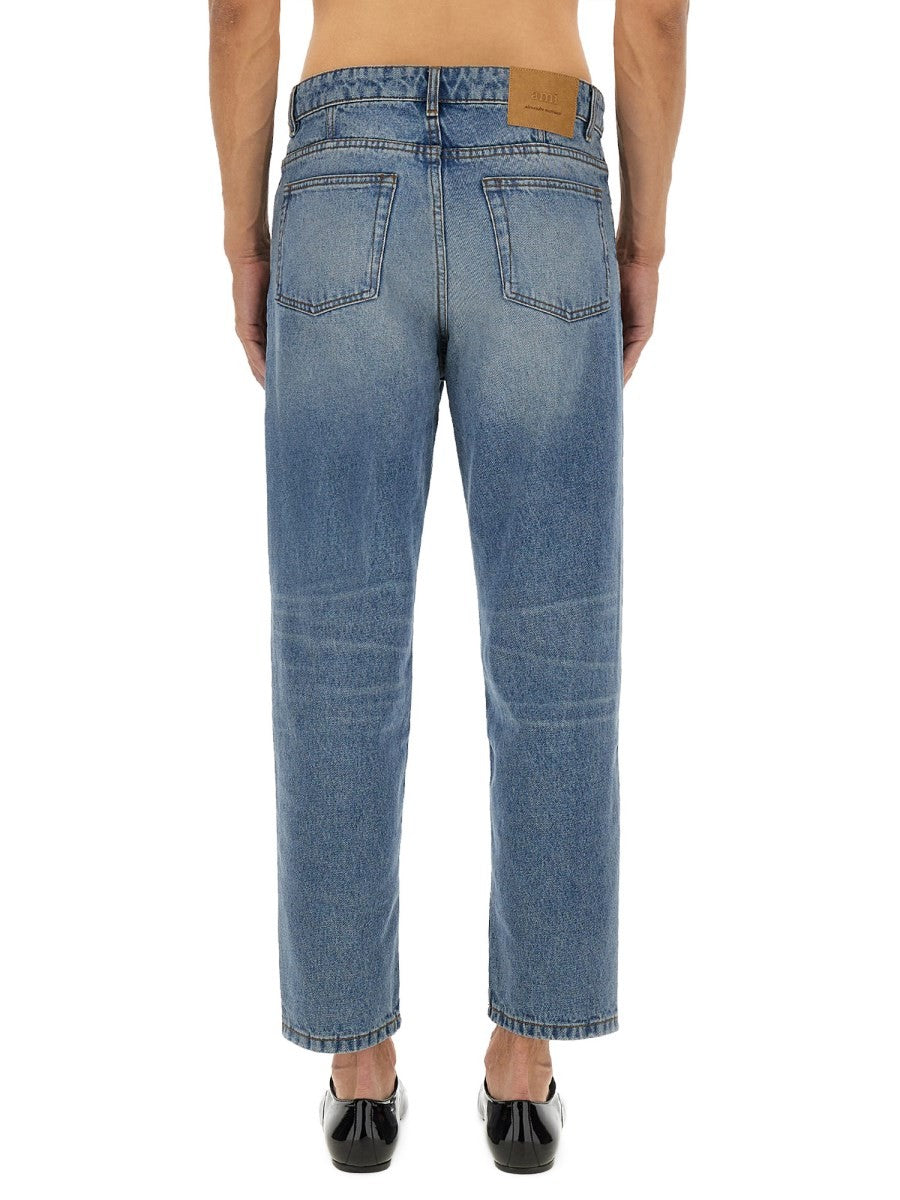 Ami Paris Men's Jeans Aderenti Blue