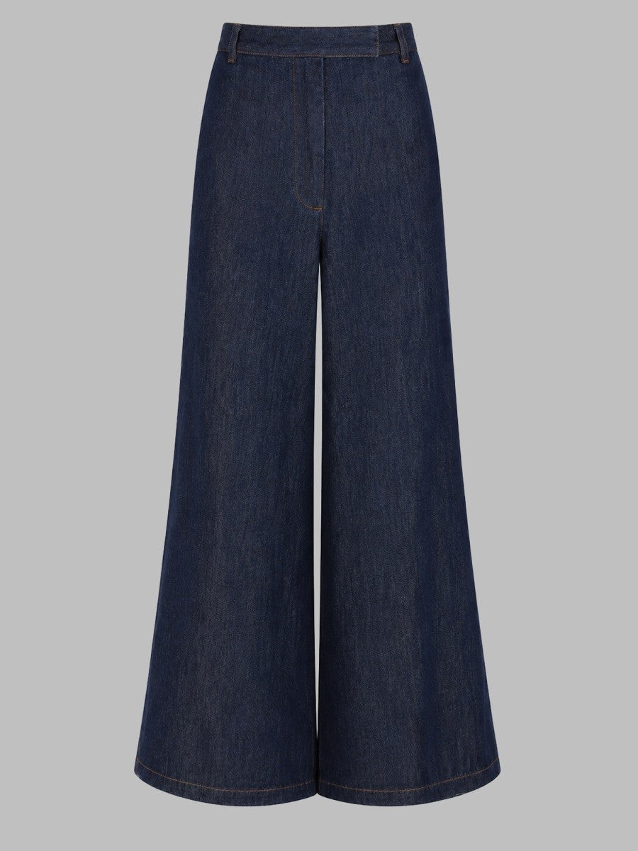 Dries Van Noten Women's Jeans Ampio Penn Blue