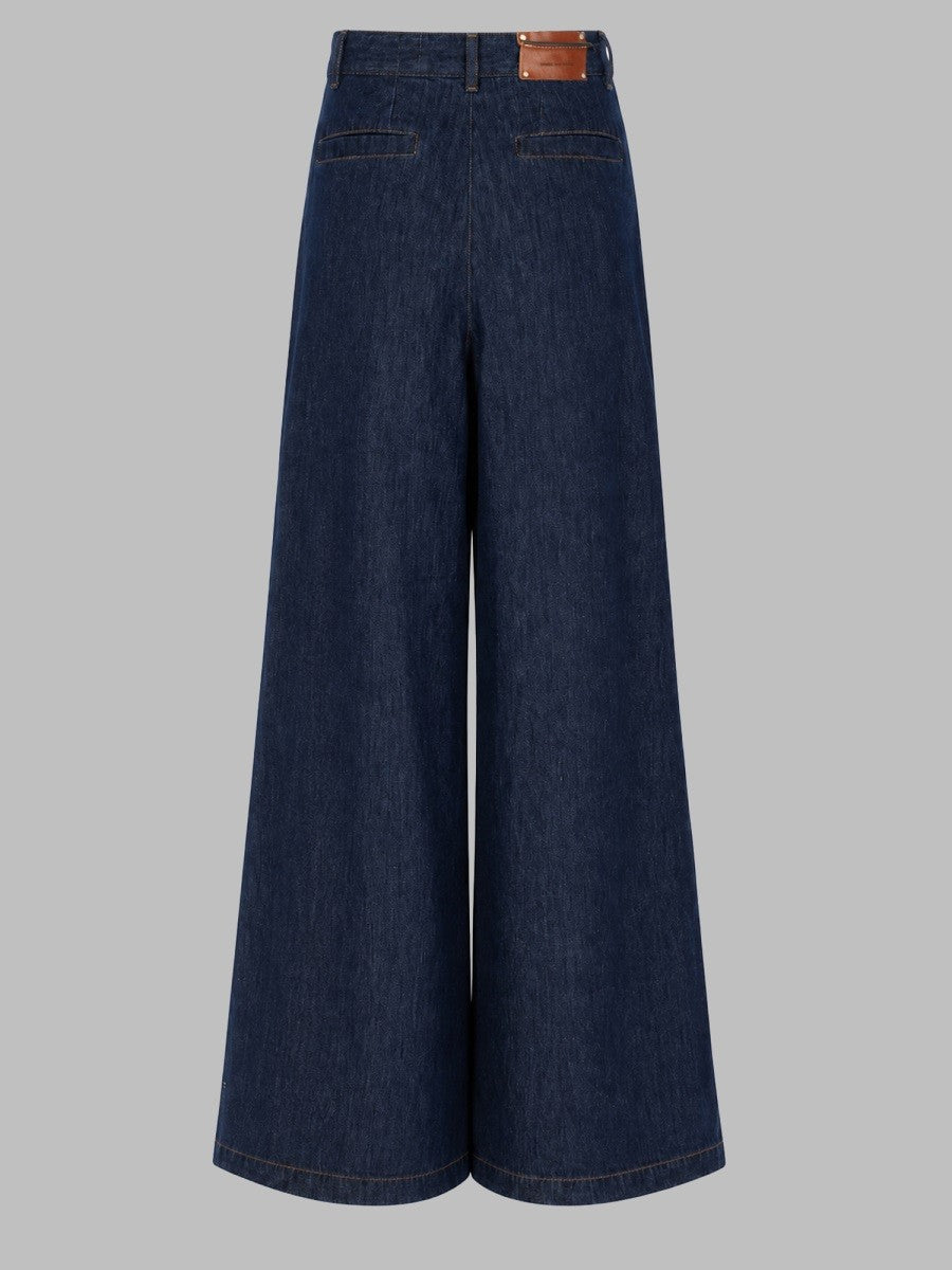 Dries Van Noten Women's Jeans Ampio Penn Blue