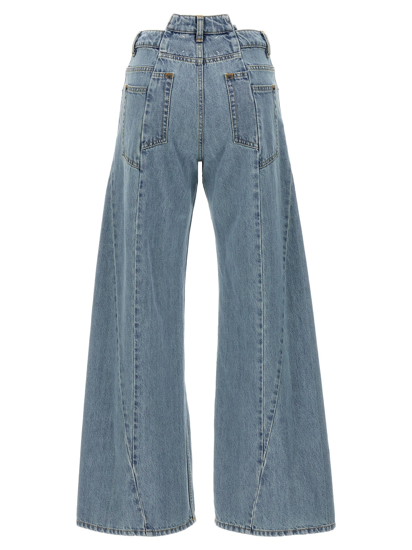 Maison Margiela Jeans Asymmetrical Waist Blue
