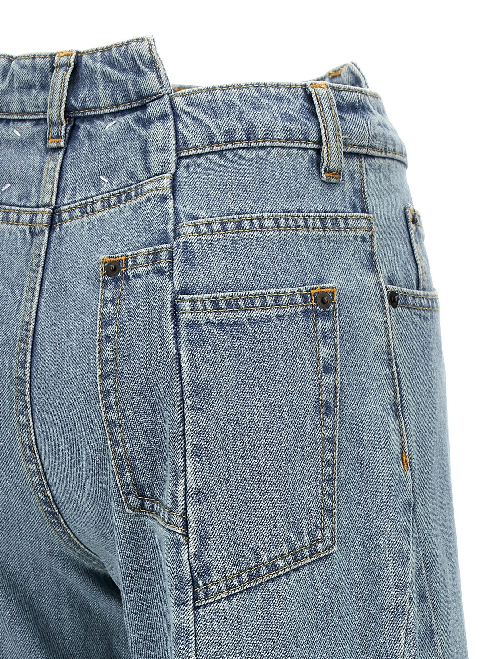 Maison Margiela Jeans Asymmetrical Waist Blue