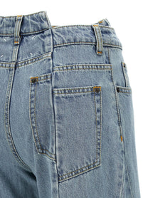 Maison Margiela Jeans Asymmetrical Waist Blue