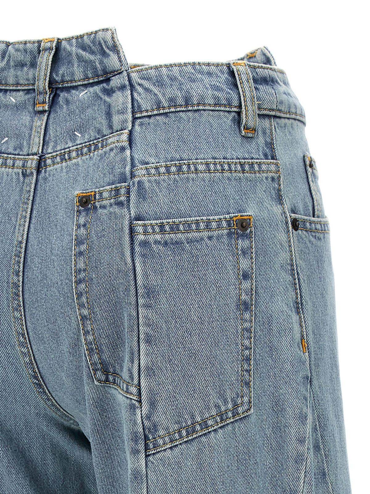 Maison Margiela Jeans Asymmetrical Waist Blue, view 4