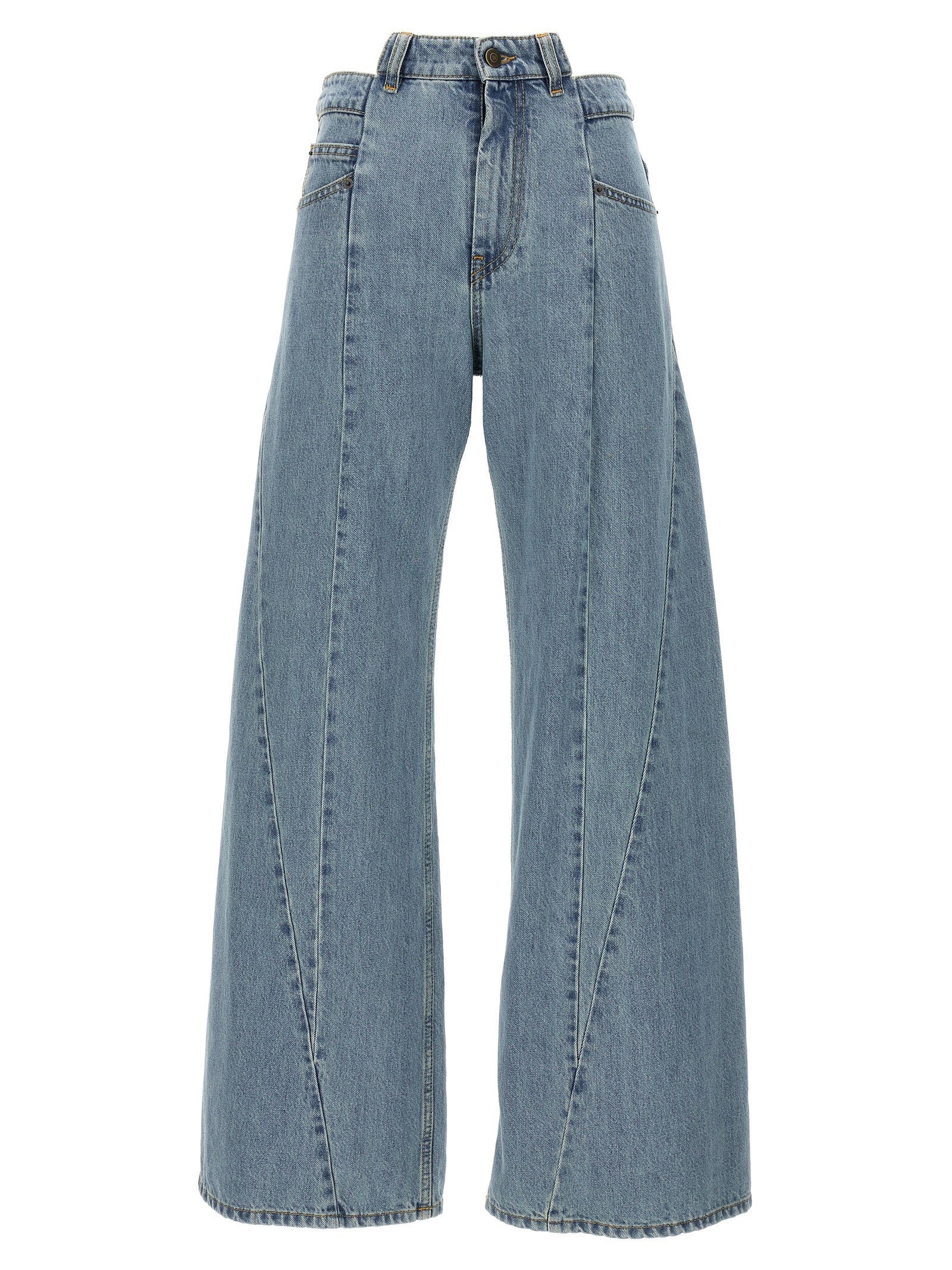 Maison Margiela Jeans Asymmetrical Waist Blue