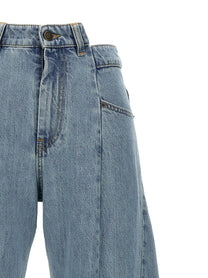Maison Margiela Jeans Asymmetrical Waist Blue