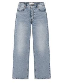 Ami Paris Men's Denim Cotton Jeans Baggy Blue