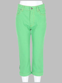 Versace Women's Jeans Capri Con Patch Medusa Green