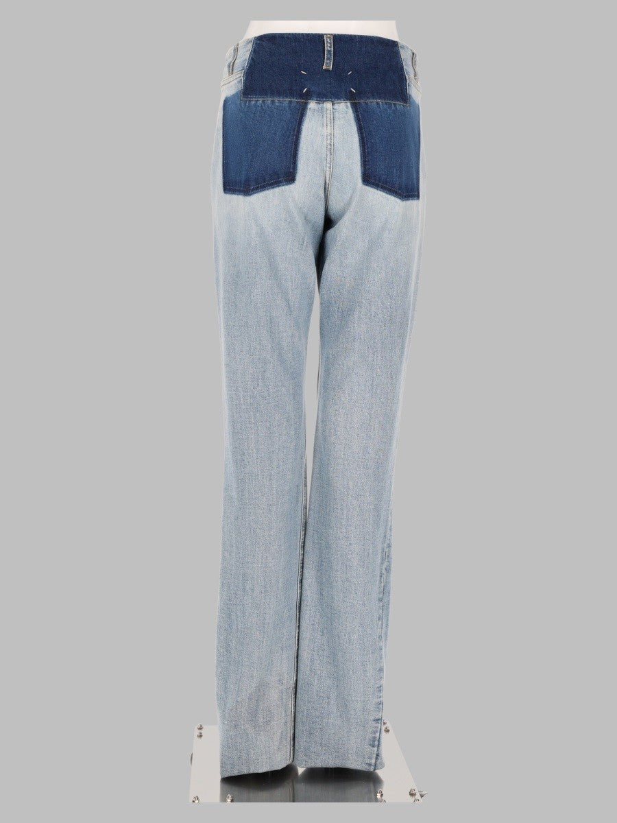 Maison Margiela Women's Jeans Con Dettagli Contrasto Blue