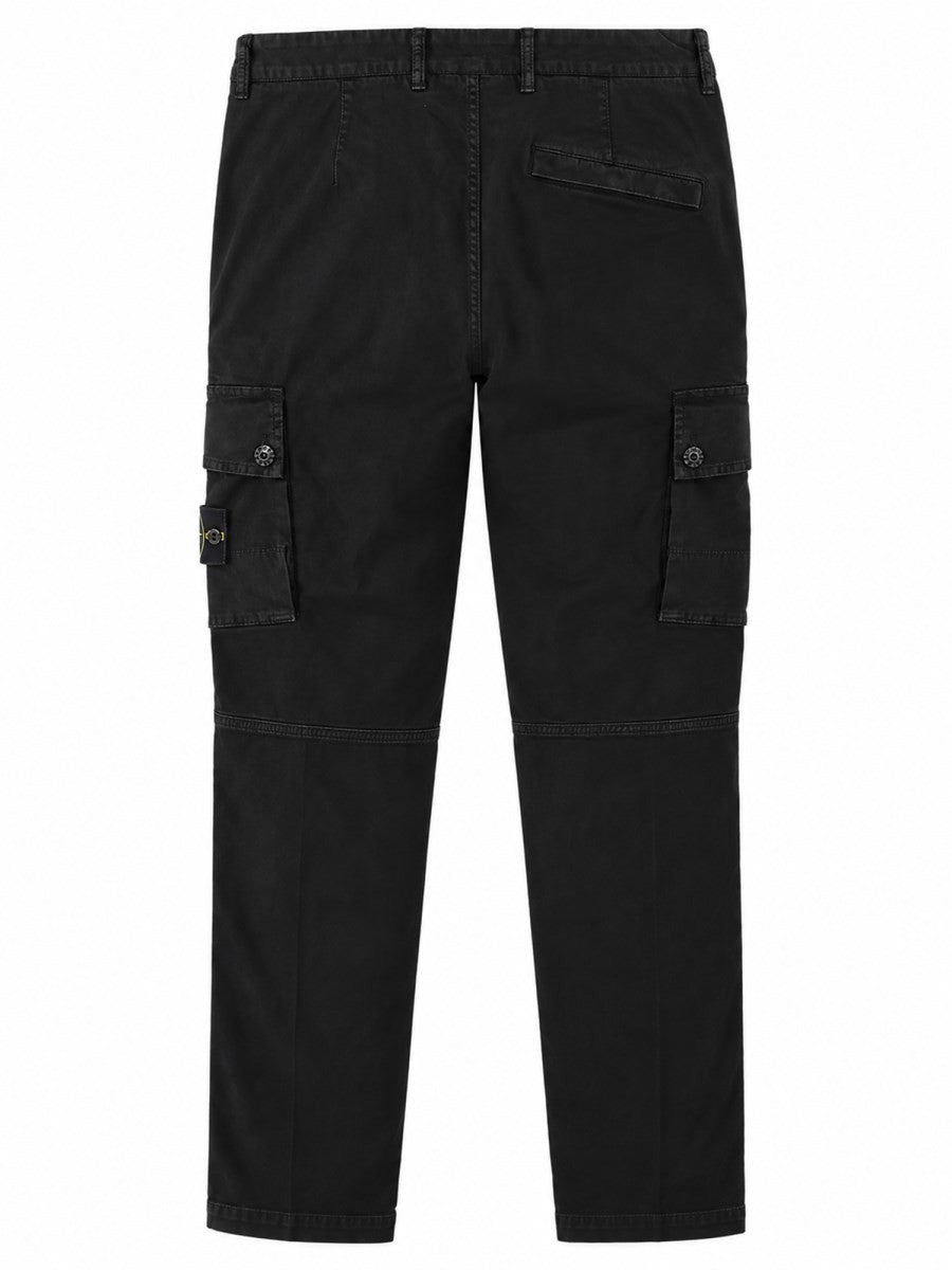 Stone Island Men's Jeans with Patch Black, view 2