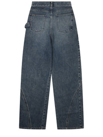 JW Anderson Women's Jeans Con Patch Blue