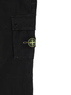 Stone Island Men's Jeans with Patch Black, view 3