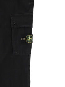 Stone Island Men's Jeans with Patch Black, view 3