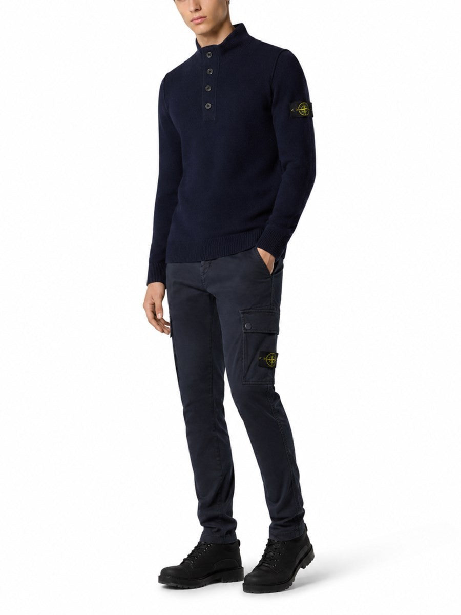 Stone Island Men's Jeans Con Patch Blue