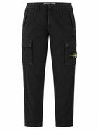 Stone Island Men's Jeans with Patch Black
