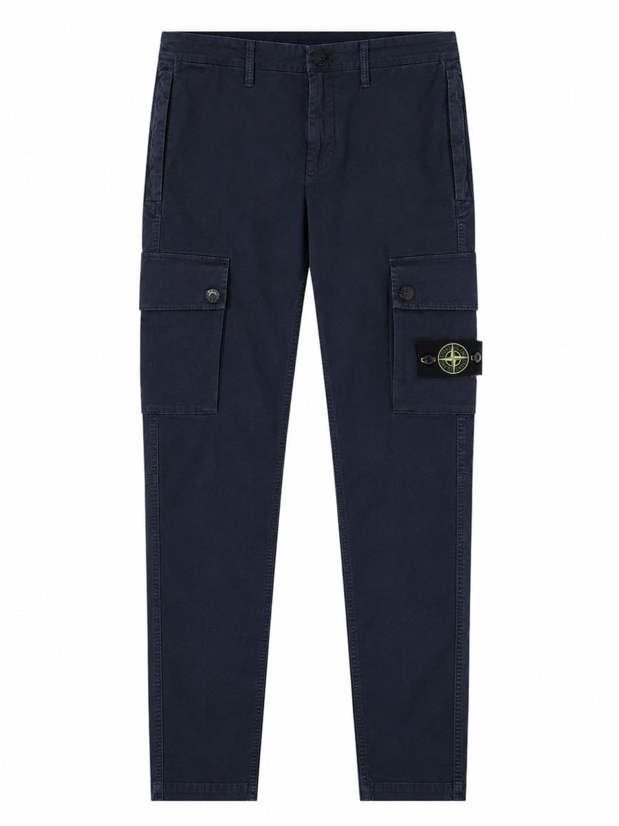 Stone Island Men's Jeans Con Patch Blue