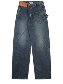 JW Anderson Women's Jeans Con Patch Blue