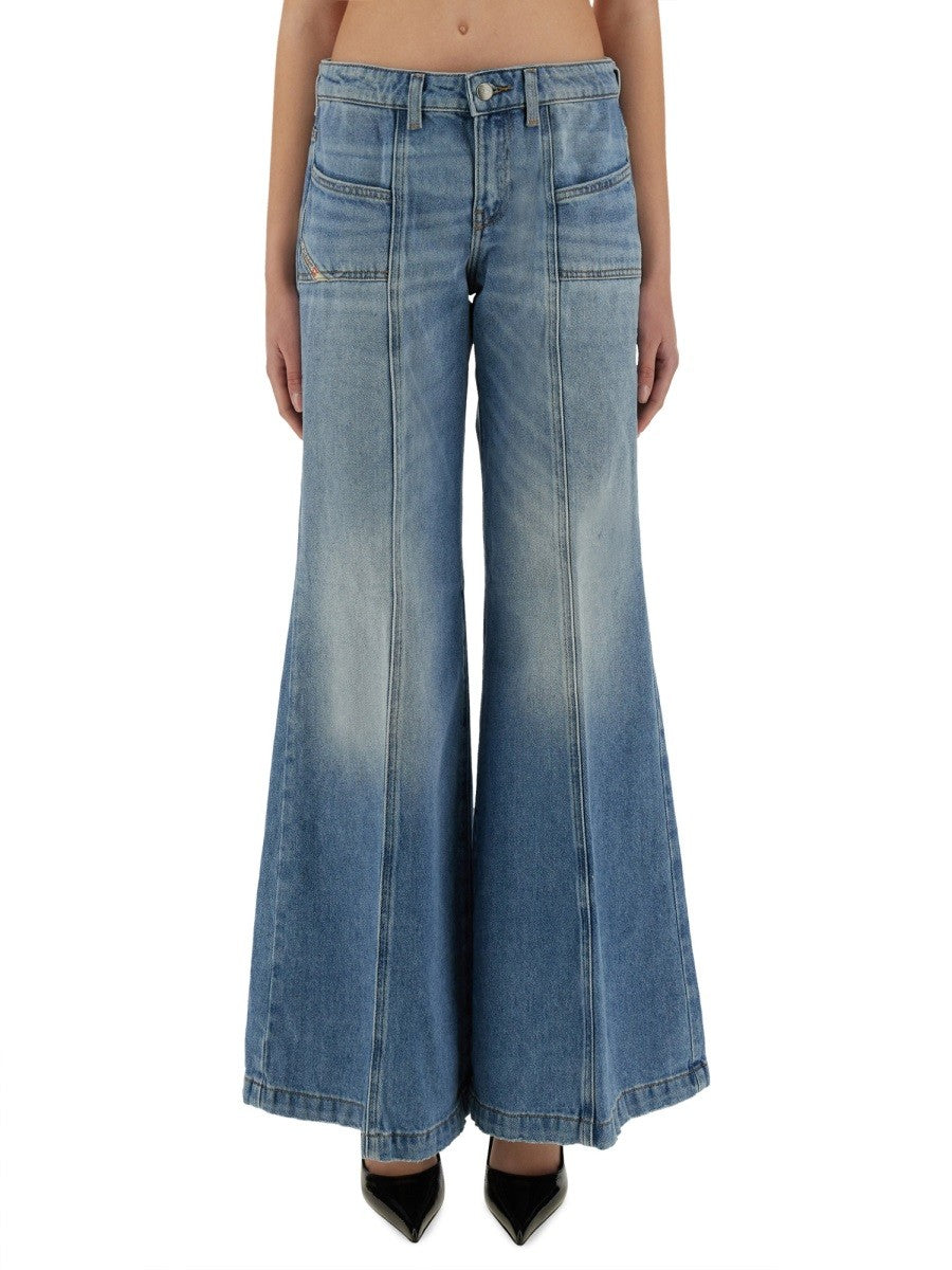 Diesel Women's Jeans Akii Oclba Blue
