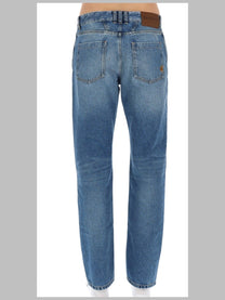 Balmain Men's Jeans Dritto in Denim Délavé Blue