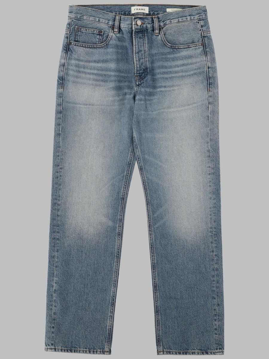 FRAME Men's Jeans Dritto in Denim DI Cotone Blue