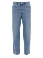 Ami Paris Men's Cotton Taglio Tapered Jeans Blue