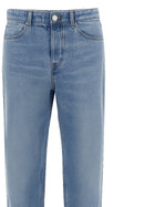 Ami Paris Men's Cotton Taglio Tapered Jeans Blue, view 4
